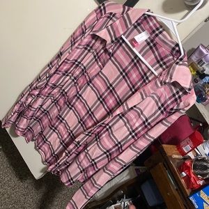 Pink plaid shirt